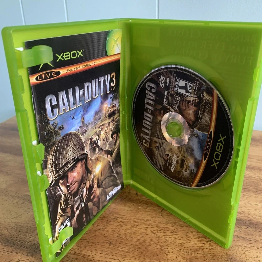 Call of Duty 2: Big Red One (Microsoft Xbox, 2005) & Cal of Duty 3 CIB Tested